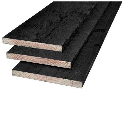 Douglas plank zwart 22 x 200 mm AANBIEDING