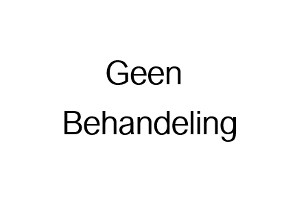 Geen behandeling